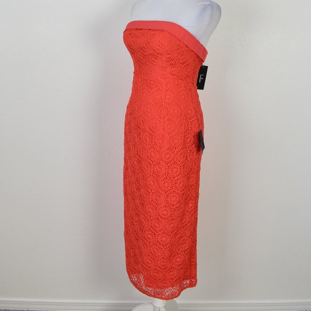 Lulu's Chic Intent Bright Red Crochet Textured St… - image 5